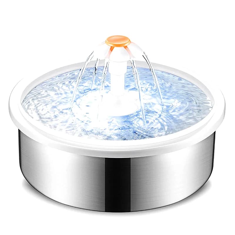Fonte automática inox 2,2 L para cães e gatos