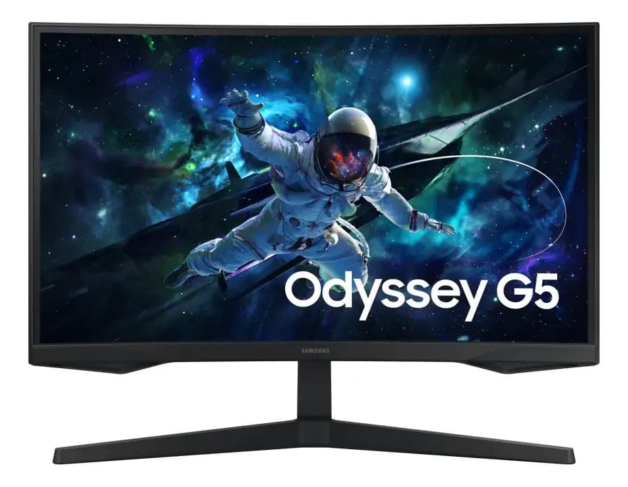 Samsung Odyssey G5 27 polegadas QHD 165 Hz, tela curva de frente